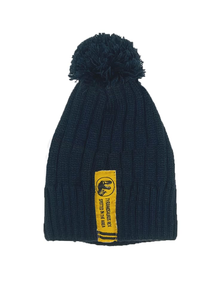 Wintermütze Jurassic World Bommel-Mütze in Dunkel-Blau