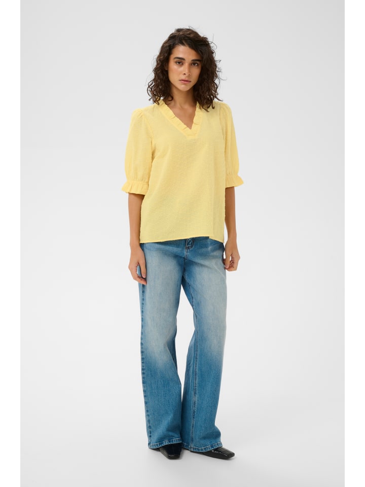 Kurzarm-Bluse KApenelope Regular fit in Sunlight