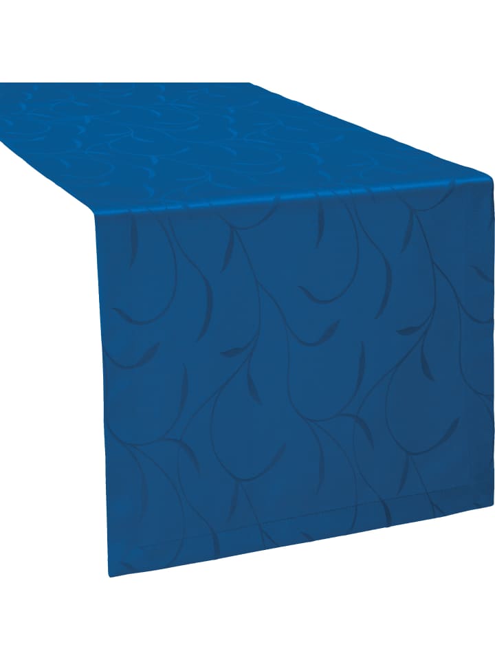 Jacquard Tischläufer Remscheid in blau