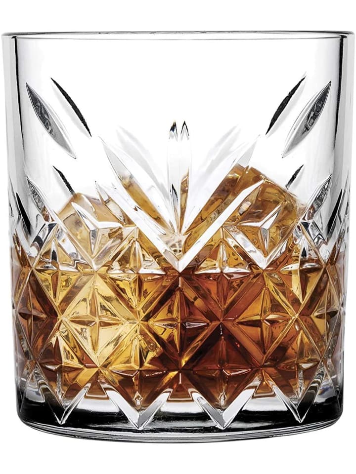 4er-Set Whisky Glas 345ml in Transparent