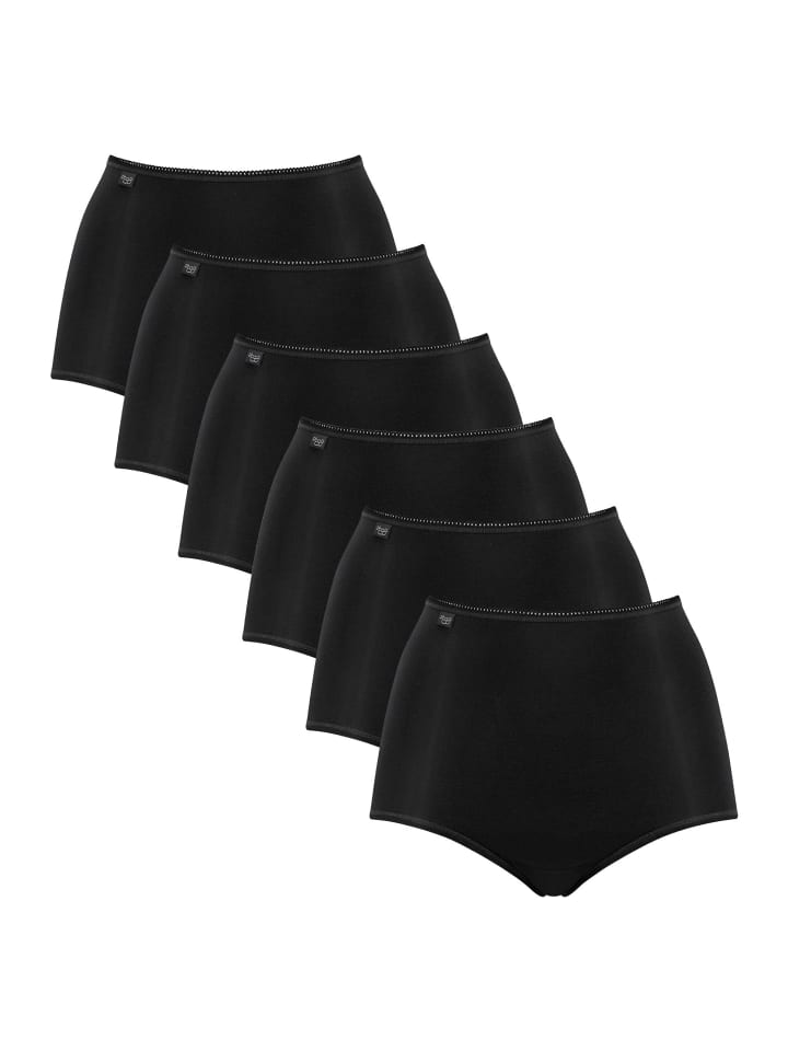 Slip 6er Pack in Schwarz