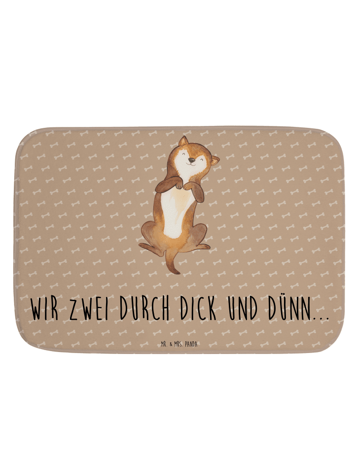 Badvorleger Hund Streicheln mit Spruch in Hundeglück