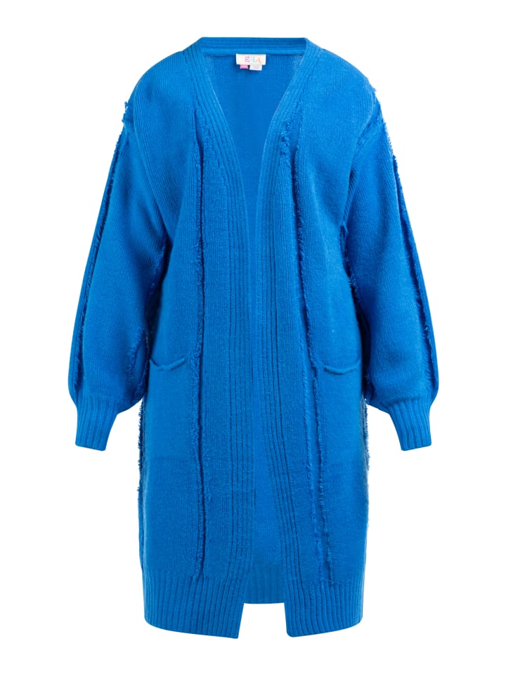 Damen Long Cardigan in Blau