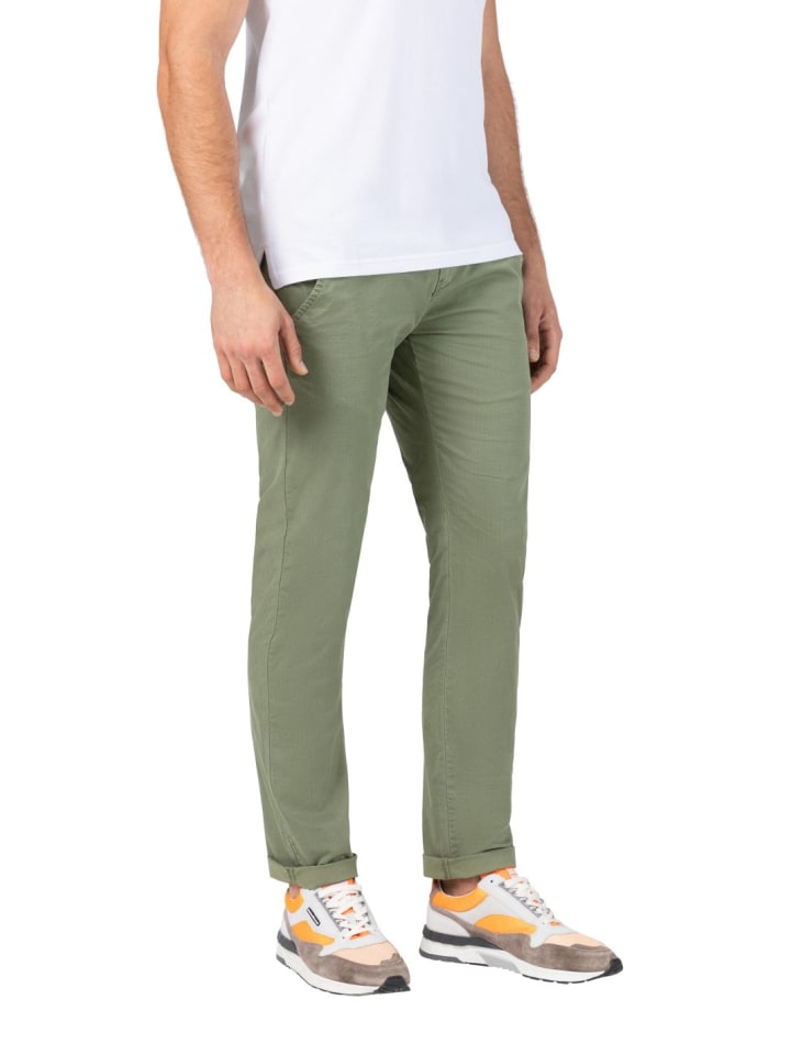 Stoffhose / Chino SLIM JANNOTZ slim in Grün
