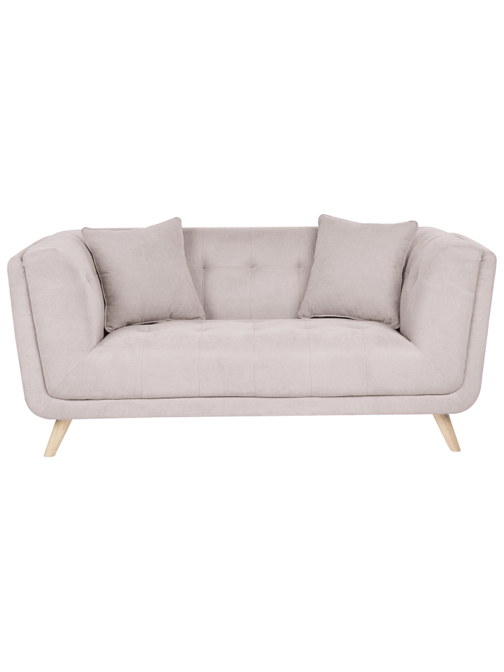 3-tlg 2-Sitzer Sofa HABO in Beige/Braun