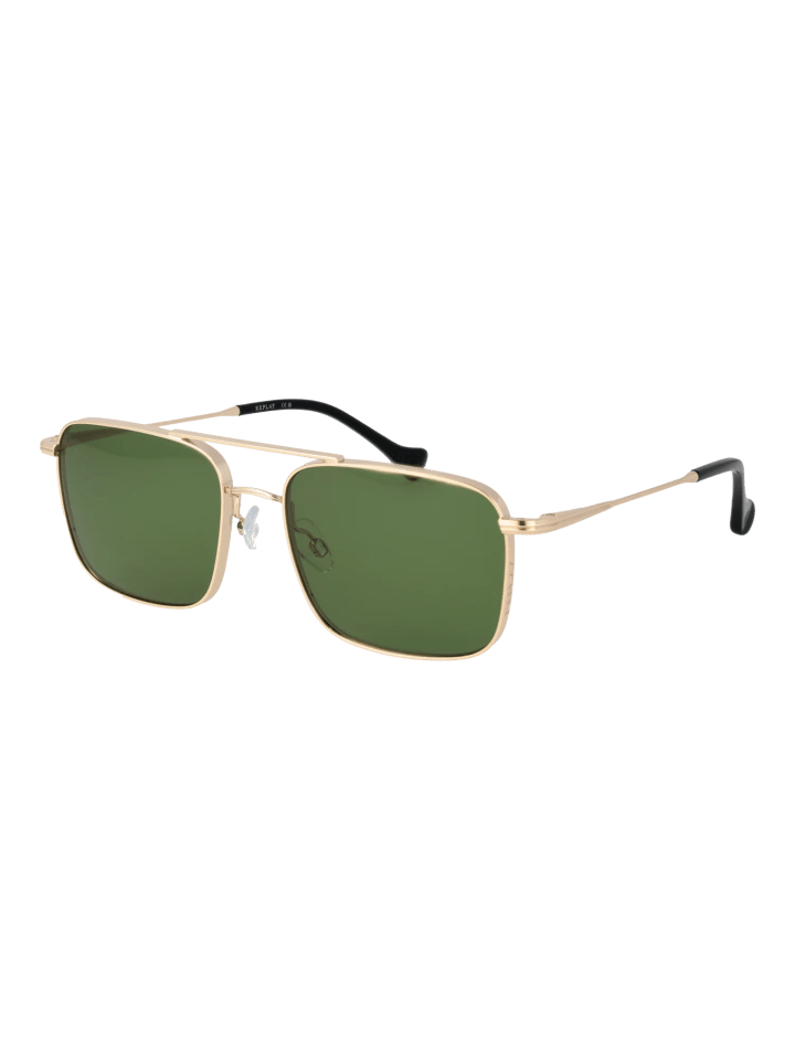 Unisex Sonnenbrillen Rechteck Gold