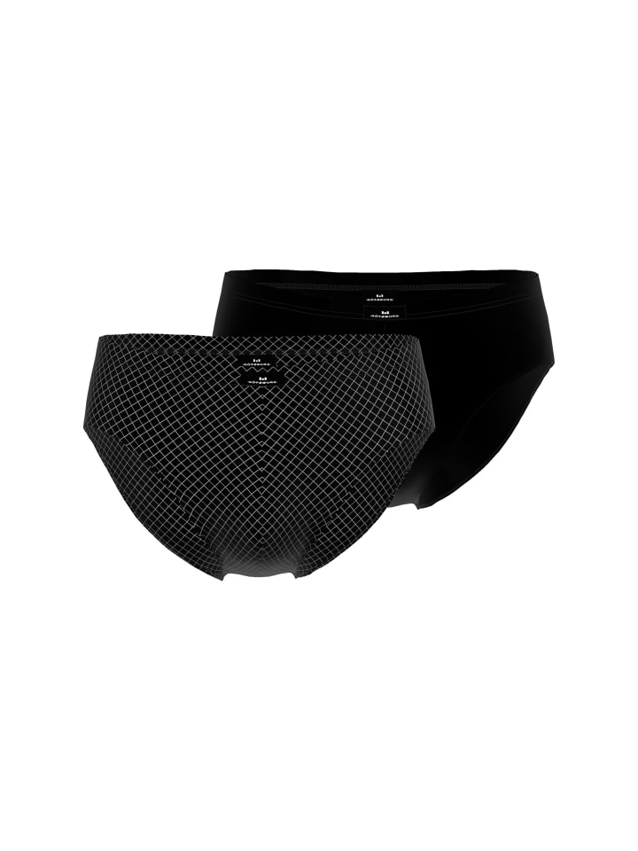 Slip 2Er Pack X-Lastic in schwarz-dunkel-Karo