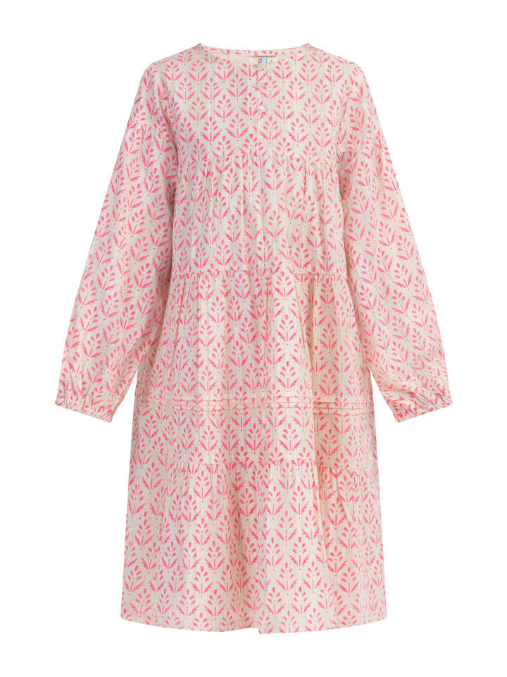 Mädchen Sommerkleid in Neon Pink