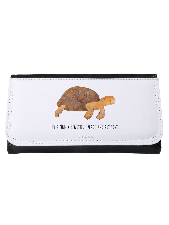 Portemonnaie Schildkröte MHerzieren mit Spruch in Weiß