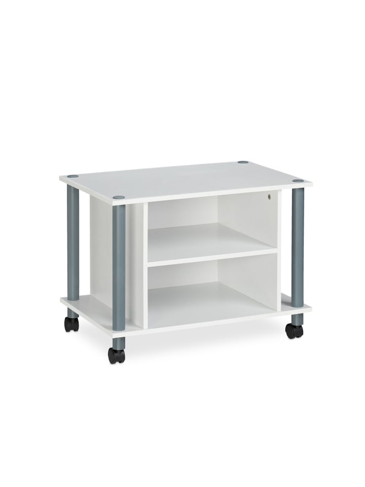 TV Tisch in Weiß - (B)60 x (H)45 x (T)40 cm