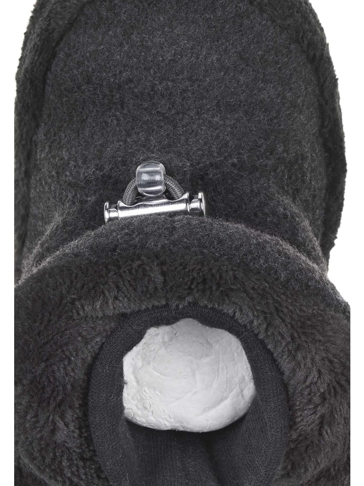 Baby Stiefel uni in anthrazit melange