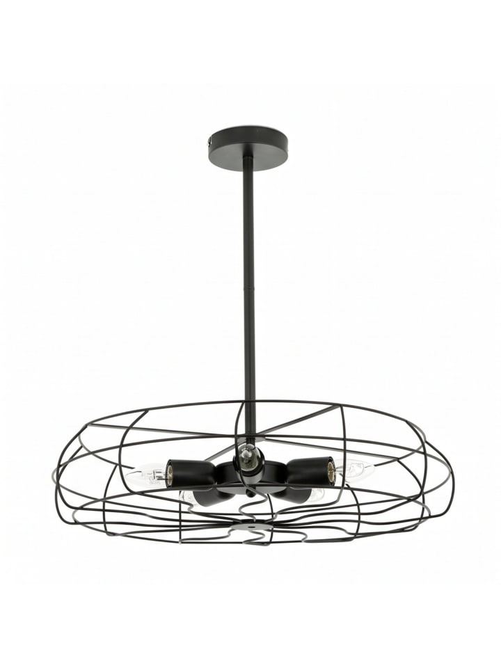 Deckenlampe Ø 56 x (H)58 cm in Schwarz