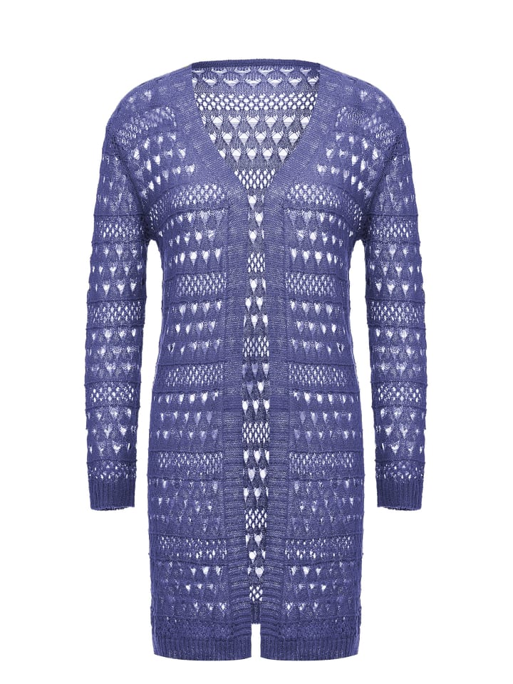 Women Cardigan in Blau