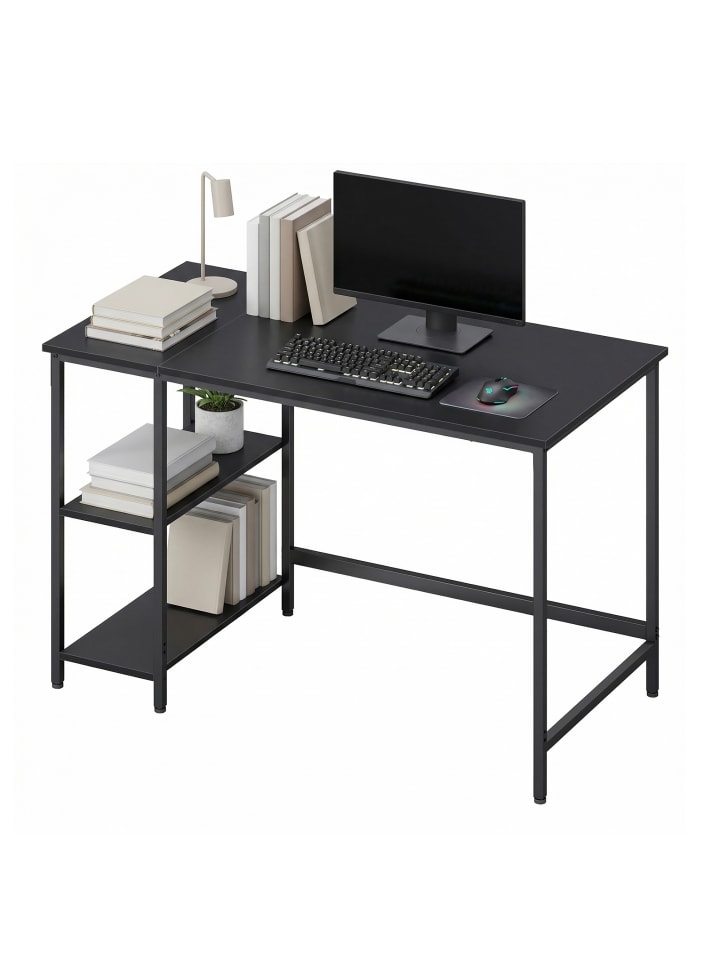 Computertisch Barnet in Schwarz - (B)120 x (H)76 x (T)60 cm