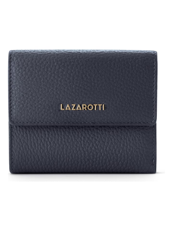 Bologna Leather Geldbörse Leder 12 cm navy