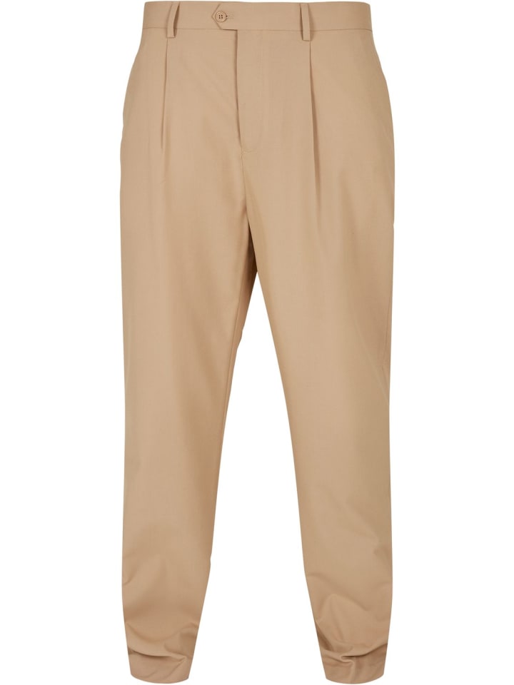 Stoffhose / Chino STRAIGHT PLEAT FRONT regular/straight in Beige