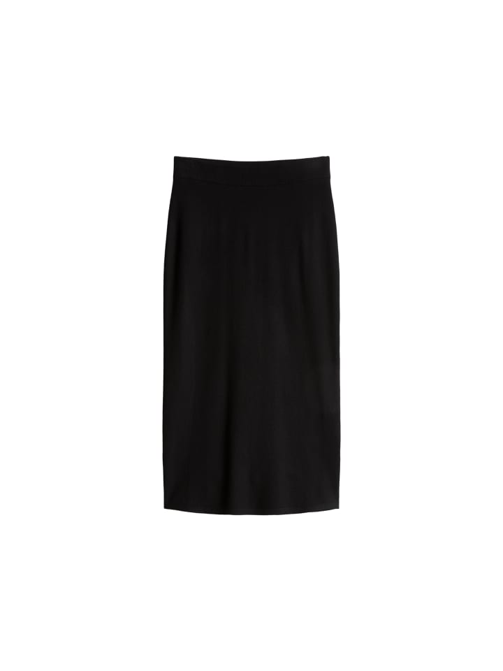 Feinstrickrock slim in Schwarz