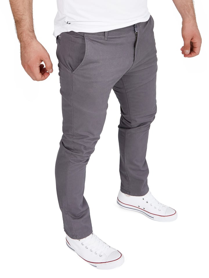 Chinohose Glenn in Hellgrau