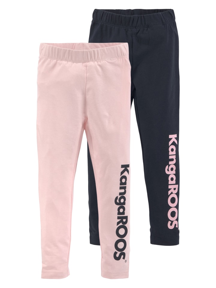 Leggings in marine/rosa