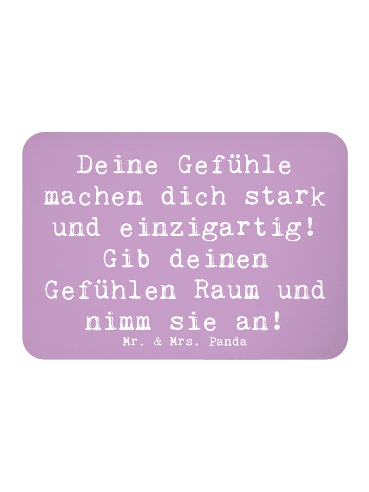 Magnet Spruch Emotionen ausdrücken mit Spruch in Lavendeltraum