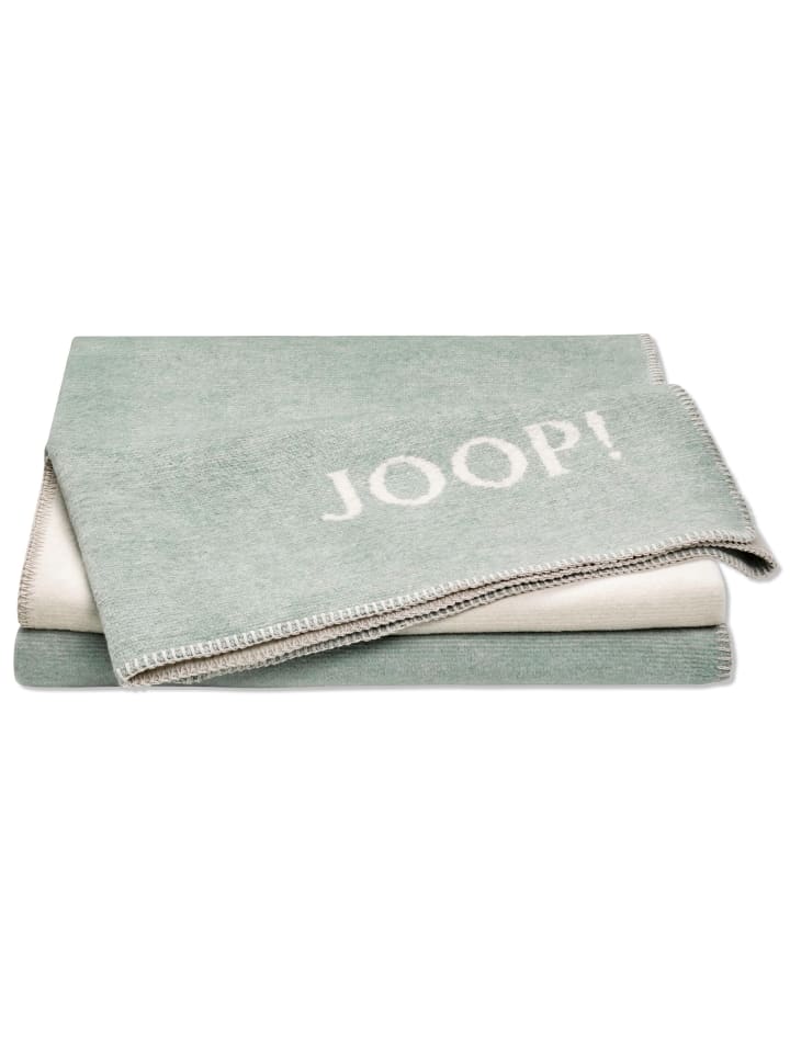 JOOP! MELANGE-DOUBLEFACE Wohndecke 150x200 cm, Jade-Natur
