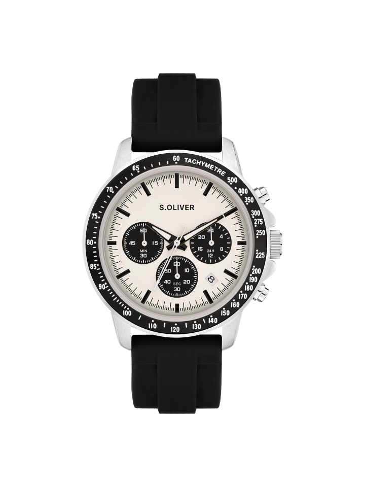 Armbanduhr The Round Sporty Watch in schwarz