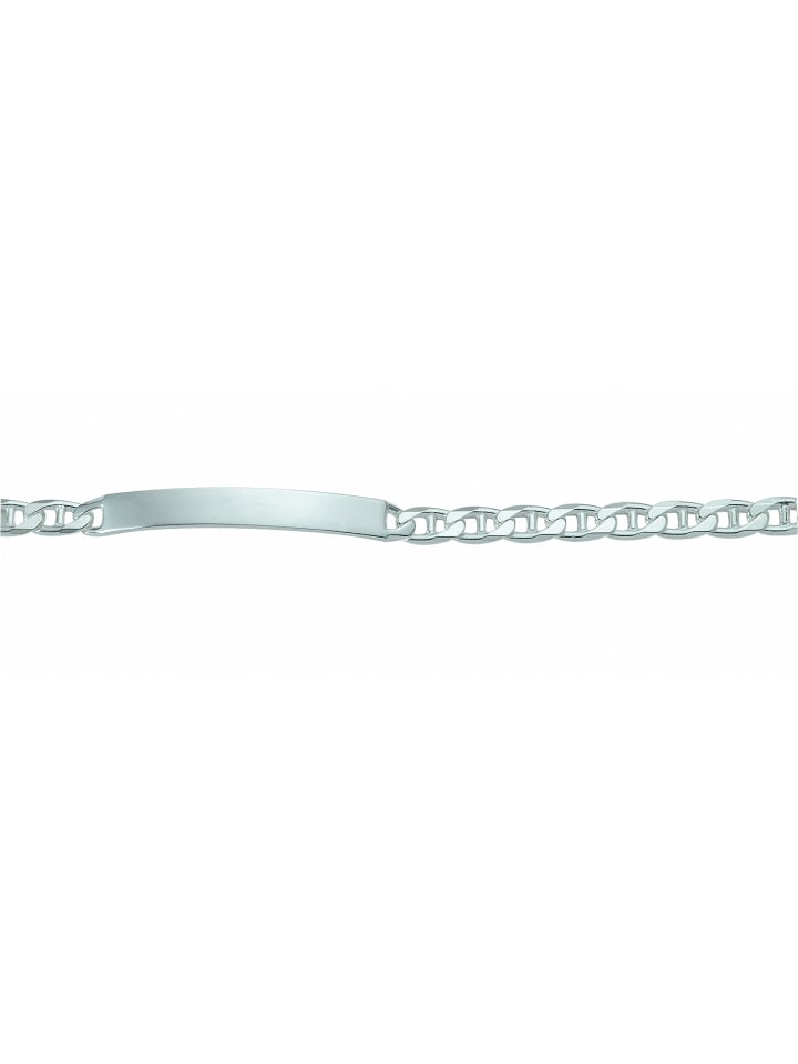 Damen 925 Silber Stegpanzer Armband 21 cm Ø 5,6 mm in silber