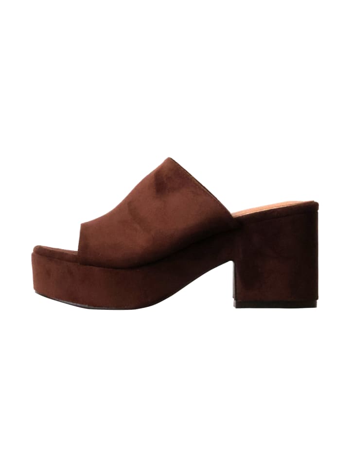 Sandalen mit Absatz Paris Kaffee