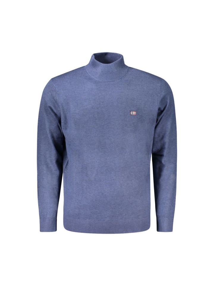 Blau Polyamid Herren Pullover