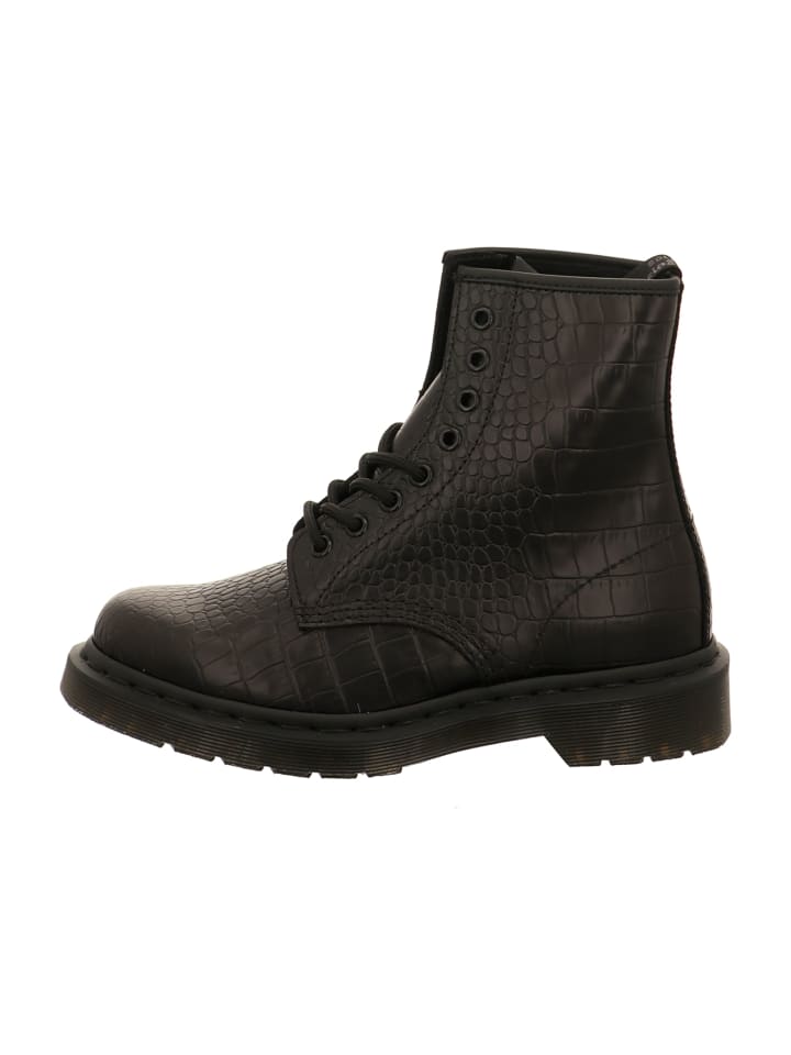 Schnürstiefeletten in Schwarz