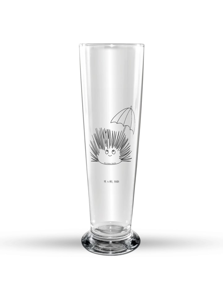 Bierglas Seeigel ohne Spruch in Transparent