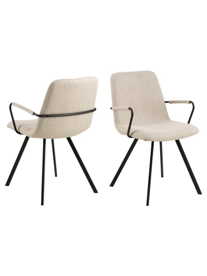 Esszimmerstuhl Selina Beige 2er Set