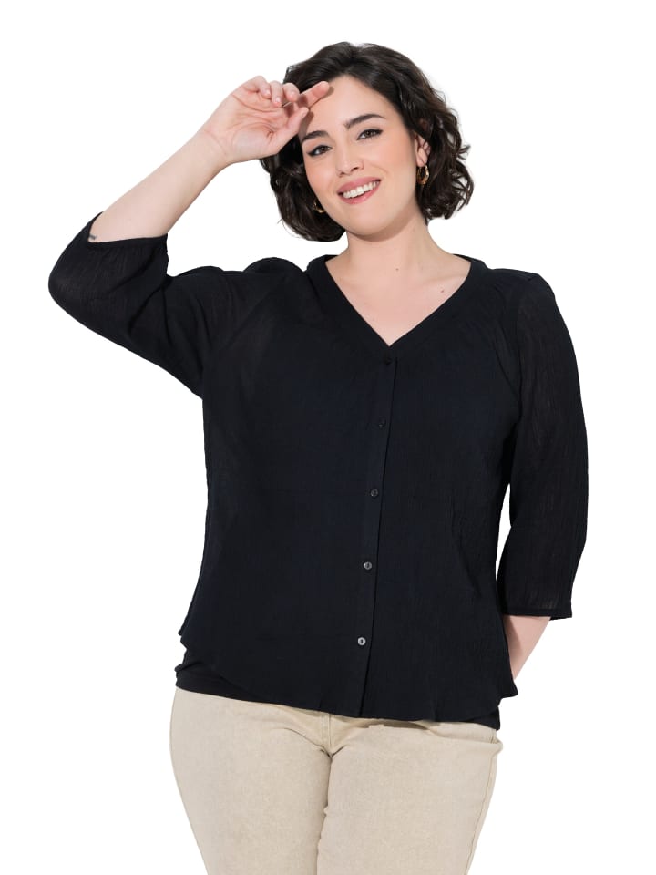 Bluse in schwarz