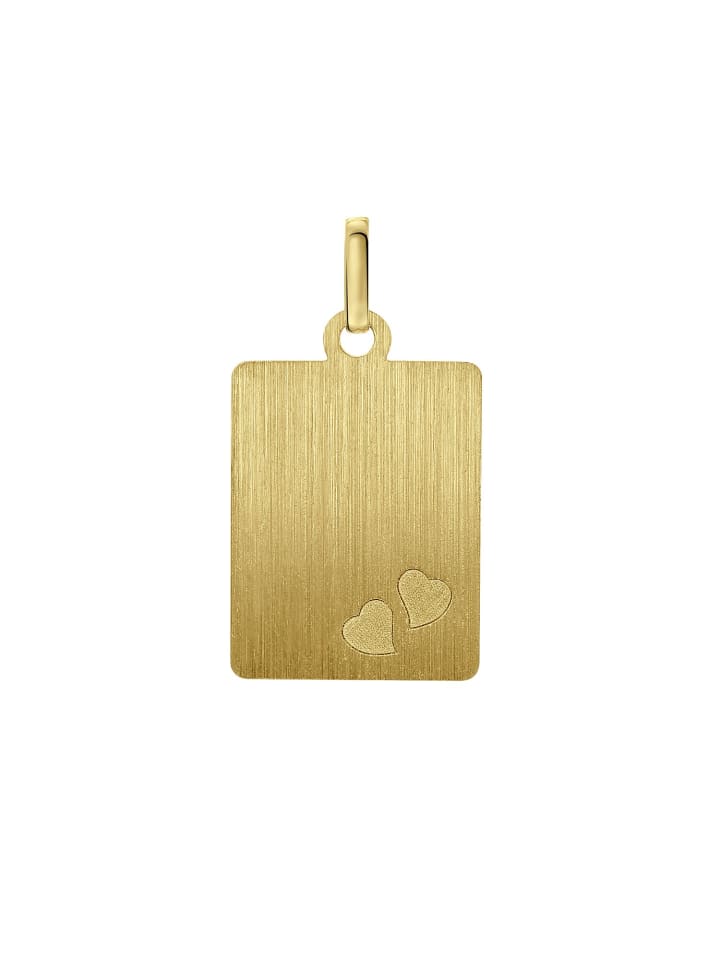 585 Gold Anhänger Rechteck