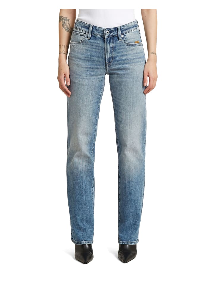 G-Straight Jeans faded blue halite