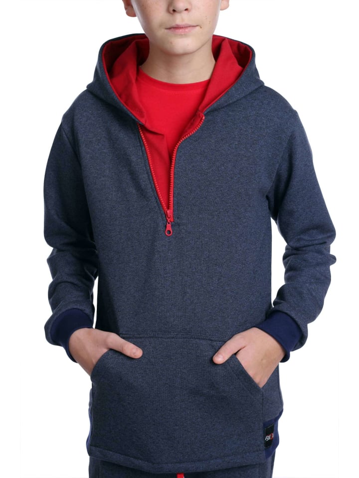 Pullover in Blau - Rot