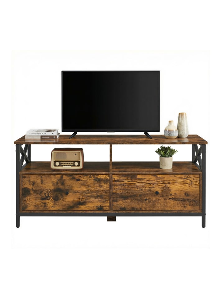 TV-Schrank Daxton in Braun-Schwarz - (B)120 x (H)50 x (T)40 cm