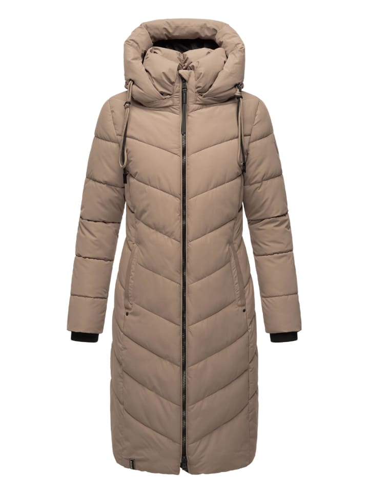 Steppmantel Sahnekatzii XIV in Taupe Grey