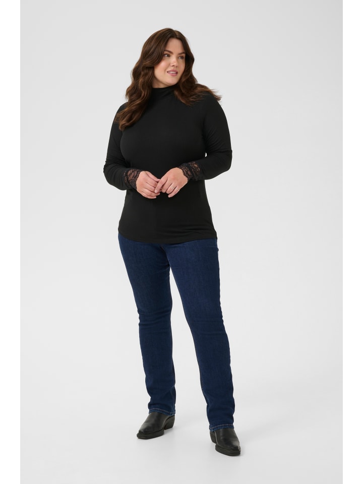 T-Shirt kurzarm KComia Tight fit in Black Deep