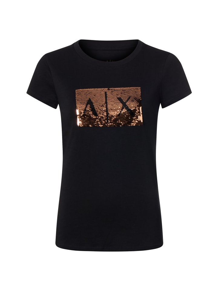 Shirt in schwarz gold