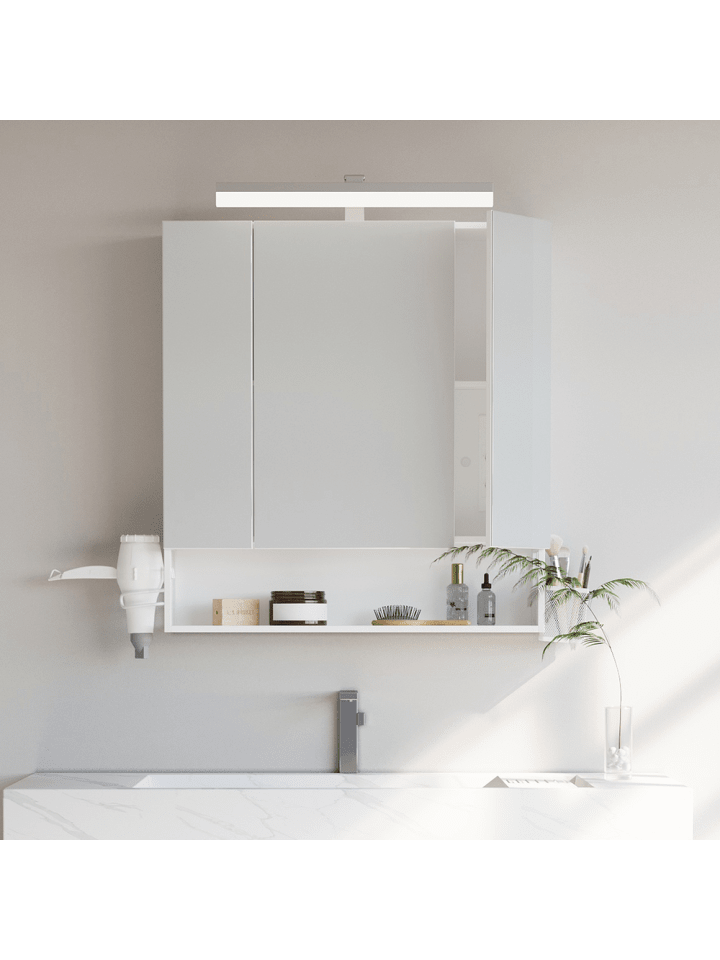 Badezimmerschrank in Weiß - (B)16.5 x (H)75 x (T)70 cm