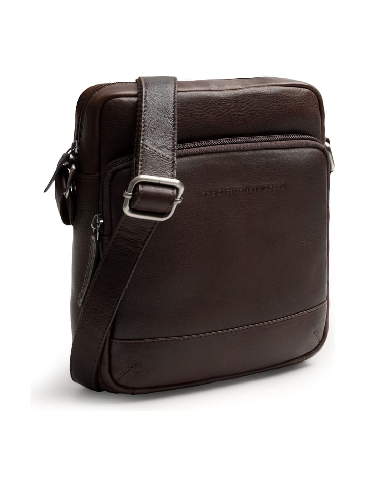 Valtorio Mini Bag Umhängetasche Leder 18 cm brown