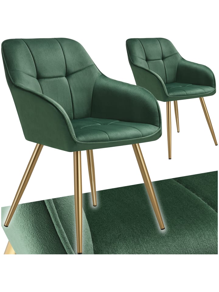 Polstersessel gepolstert, in Samtoptik, gesteppt, 58 x 62 x 82 cm