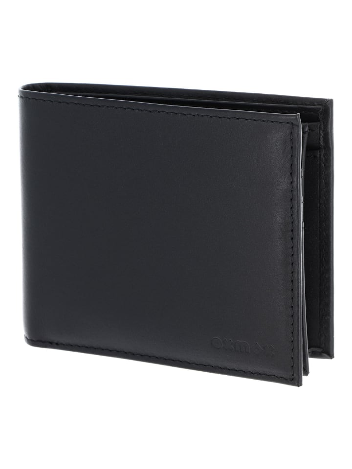 Leather Geldbörse RFID Schutz Leder 12 cm schwarz-pure 2.0