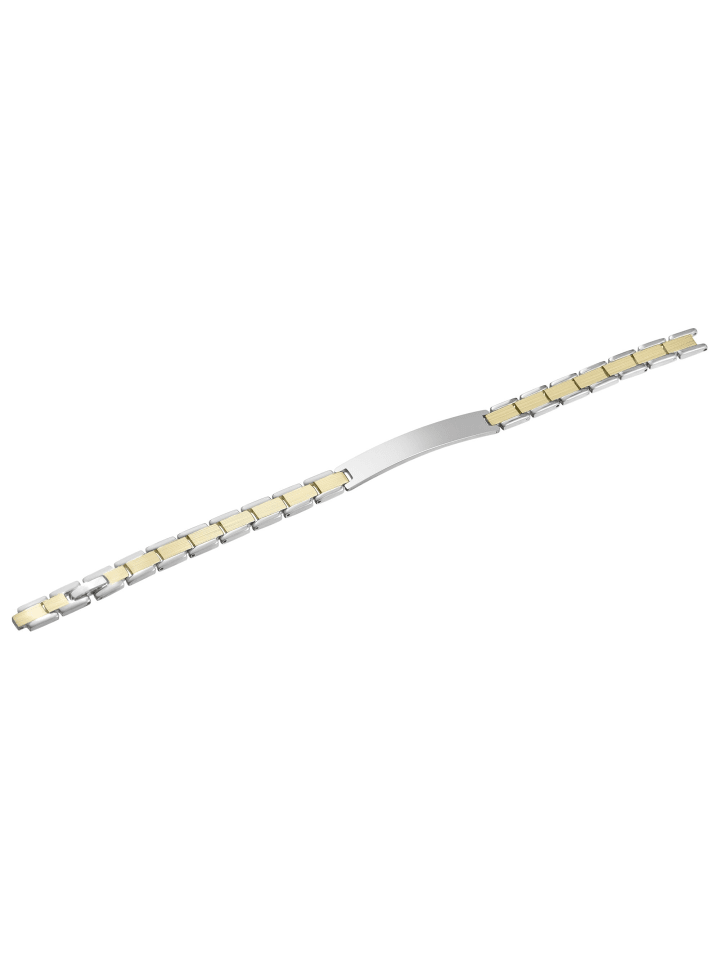Unisex Armband – Gliederarmband aus Edelstahl 21,5 cm in silber
