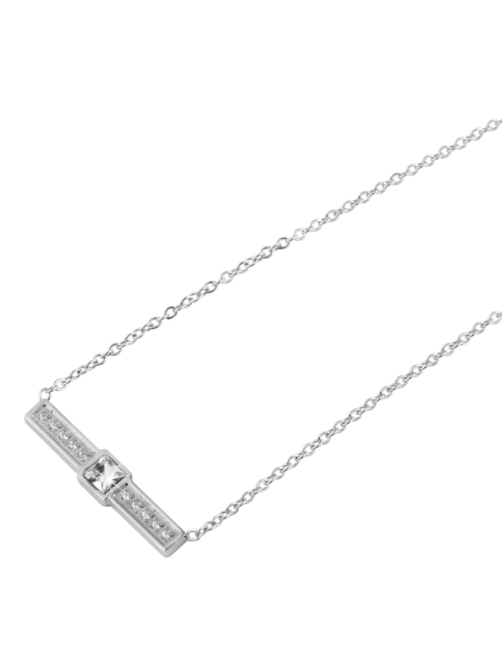 Damen Halskette mit Anhänger – aus Edelstahl in silber
