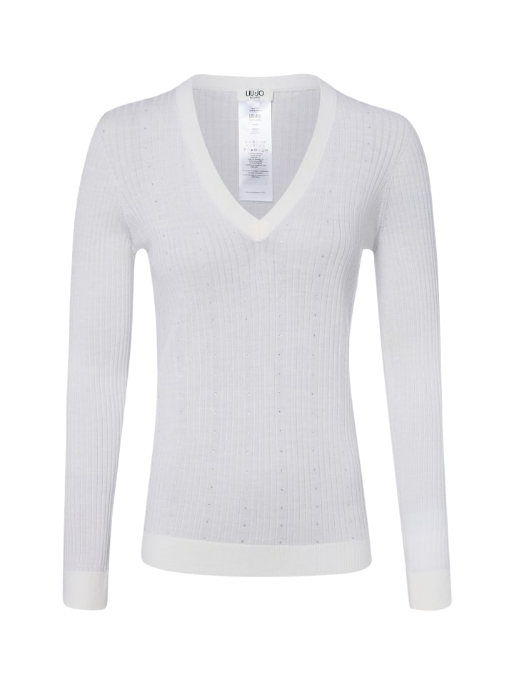 Strickpullover Bianco Iana in ecru - 0001