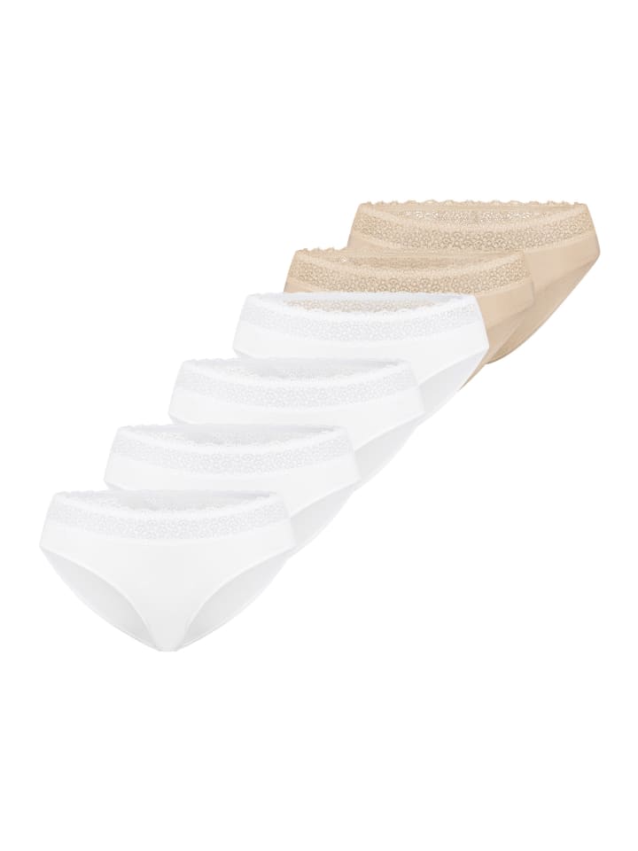 Tai Slip Feel of Modal in Weiß / beige