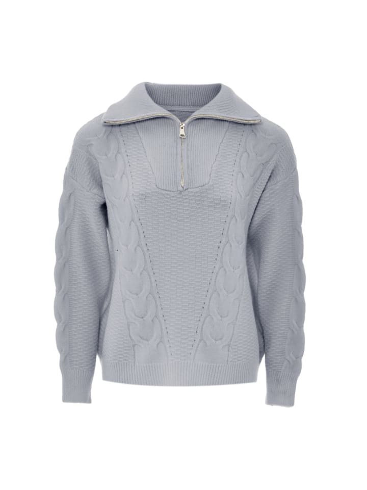 Women Sweater in Grau Melange