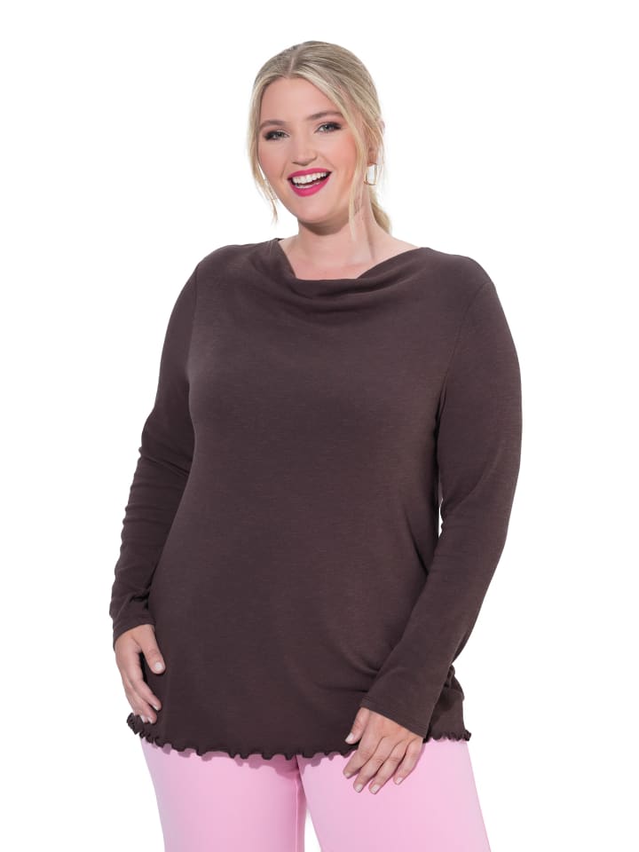 Pullover in mahagoni